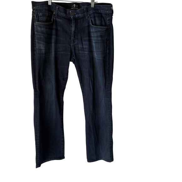 7 For All Mankind Jeans Mens 36x33 Brett Luxe Performance Straight Leg Denim - Picture 1 of 11